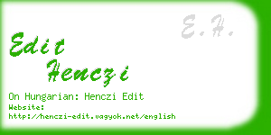 edit henczi business card